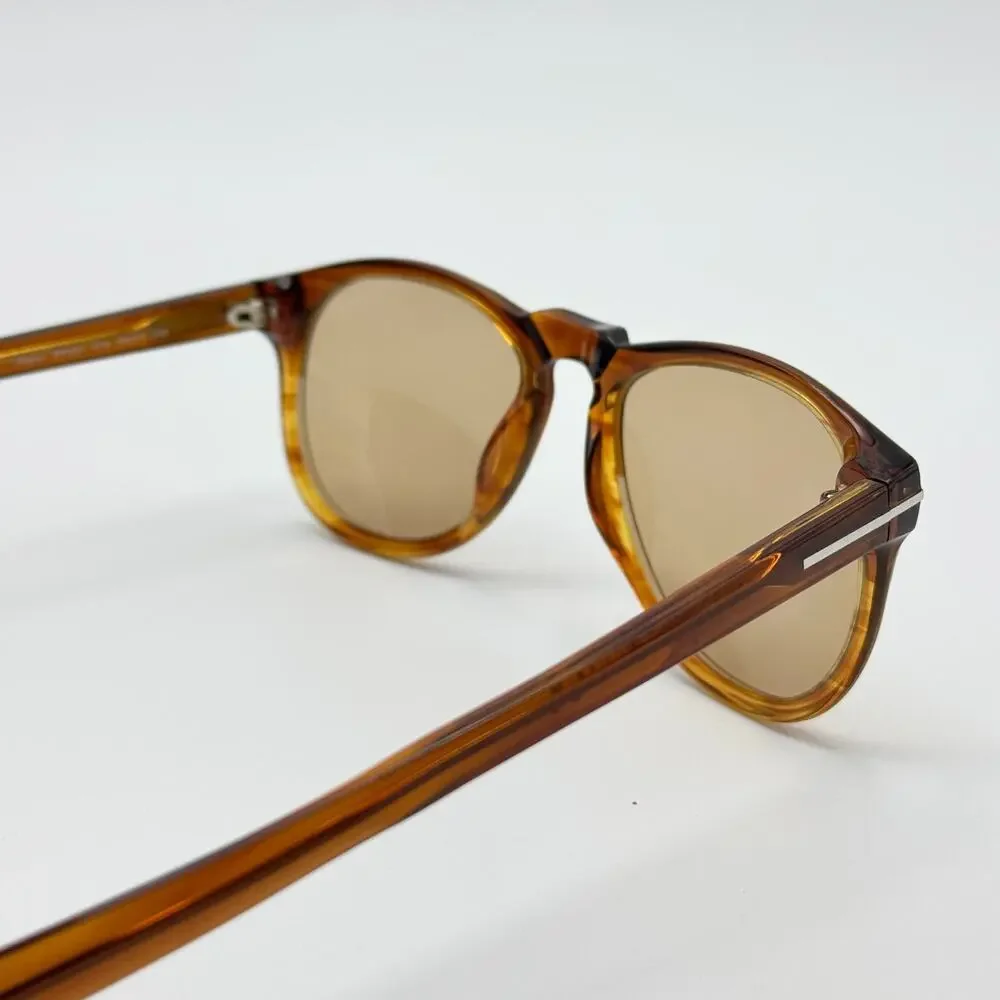 Tom Ford Sunglasses Flynn TF291 41A Havana Frame Brown Lens 54-17-145 New w/Case